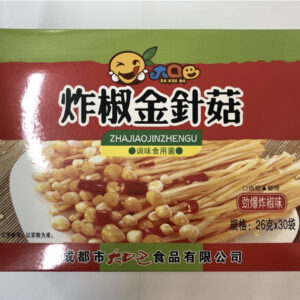 大口巴炸椒金针菇 26g*30袋*10盒
