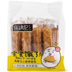 乐锦记（宝宝饿了）乳酪软心棒面包 380g*10包