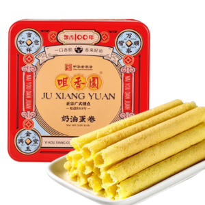 咀香园-方罐奶油蛋卷 328g*12罐