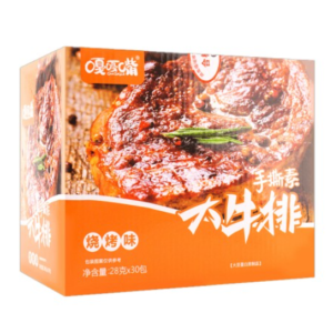 嘎嘎嘴手撕素大牛排（烧烤味）840g*12盒