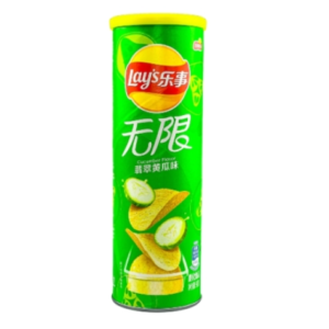 乐事无限罐装薯片-翡翠黄瓜 90g*24罐