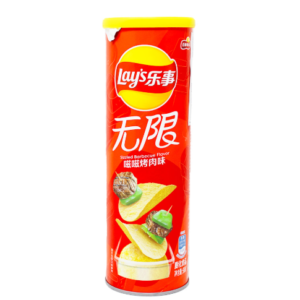 乐事无限罐装薯片-滋滋烤肉味 90g*24罐