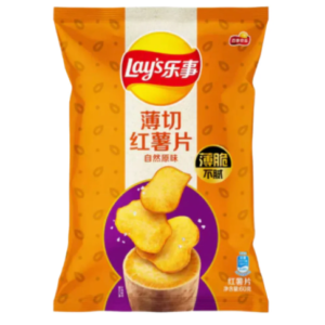 乐事薄切红薯片（自然原味）60g*22袋