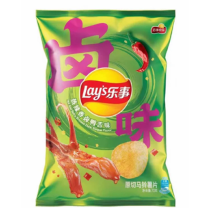 乐事薯片热辣香卤鸭舌味70g*22包