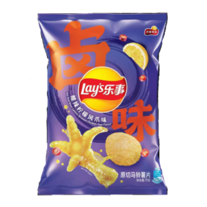 乐事薯片酸辣柠檬凤爪味70g*22包